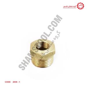 تبدیل برنجی 1/2 به 1/4 درجه تست هیدراستاتیک 16 بار تبدیل برنجی درجه فشار مقطع 1/4 به 1/2